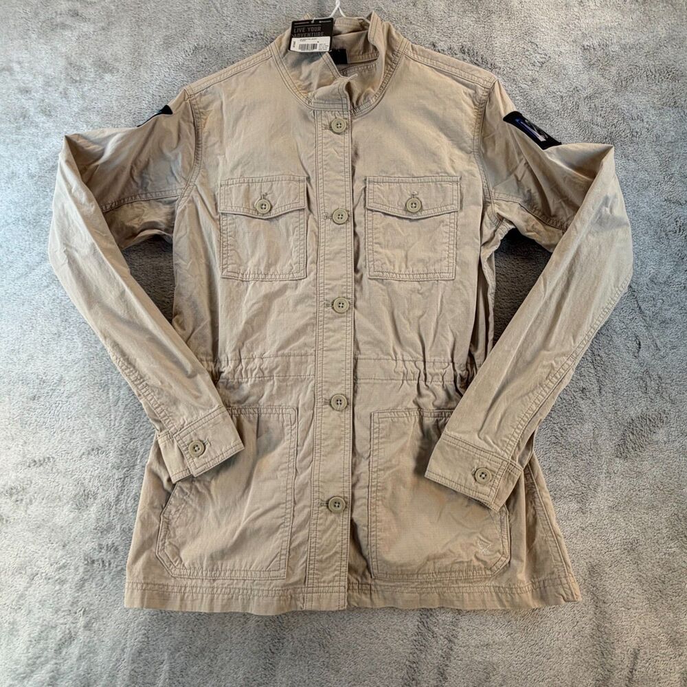Eddie Bauer Field Jacket Women’s Large Utility Safari Coat Pockets NWT